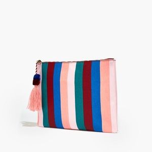 Madewell Large Tassel Zip Pouch NEW